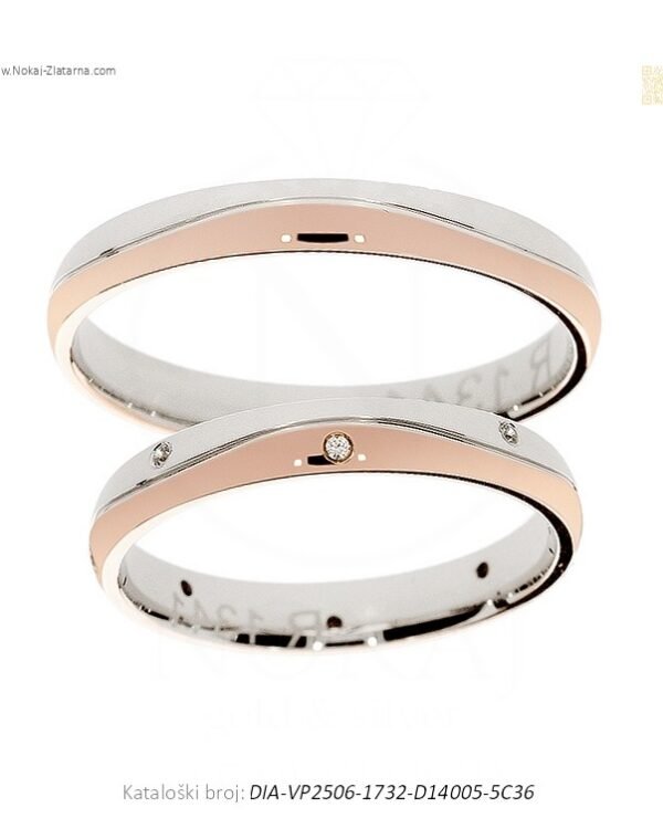 VJENČANO PRSTENJE DUOHARMONIJA – JEDNA EMOCIJA ISPRIČANA U DVA TONA (S DIJAMANTIMA)