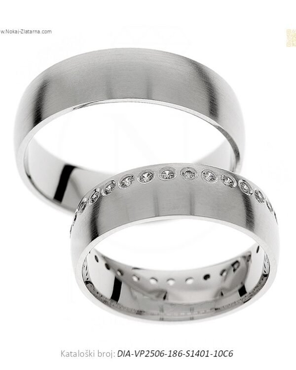 VJENČANO PRSTENJE SOLOLINIJA – STAVLJA NAGLASAK NA TRAJNOST I JEDNOSTAVNOST (S DIJAMANTIMA)