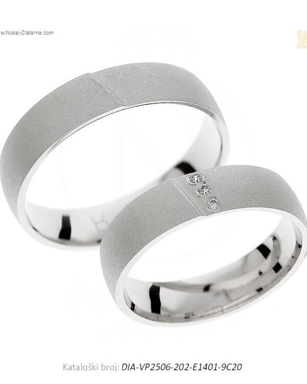 VJENČANO PRSTENJE – SUVREMENI KLASIK (S DIJAMANTIMA)