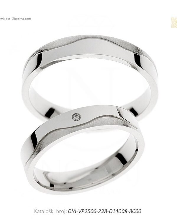 VJENČANO PRSTENJE DUOHARMONIJA – DVA ISTAKNUTA PUTA, JEDAN ZAJEDNIČKI CILJ (S DIJAMANTOM)