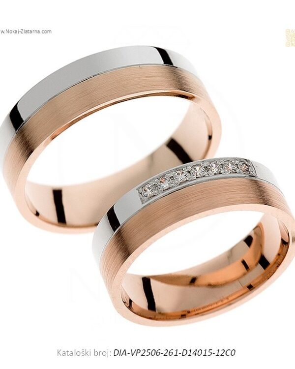 VJENČANO PRSTENJE DUOHARMONIJA – NAGLASAK NA DVOJNOJ ESTETICI (S DIJAMANTIMA)