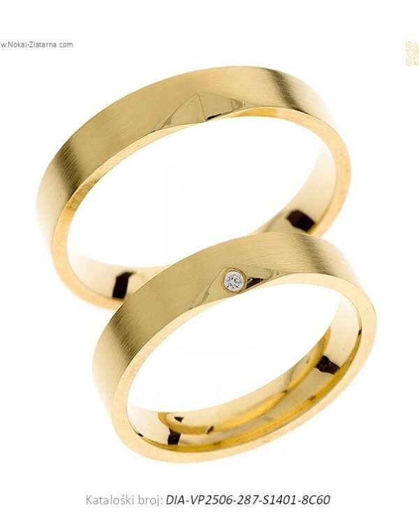 VJENČANO PRSTENJE SOLOLINIJA – SIMBOLIKA ČISTOG DIZAJNA (S DIJAMANTOM)