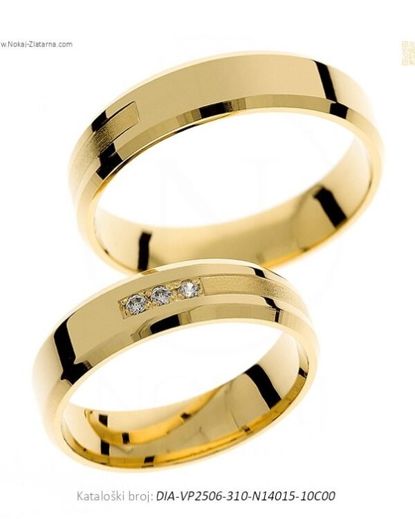 VJENČANO PRSTENJE – BEZVREMENSKI SPOJ ZA DVA SRCA (S DIJAMANTIMA)