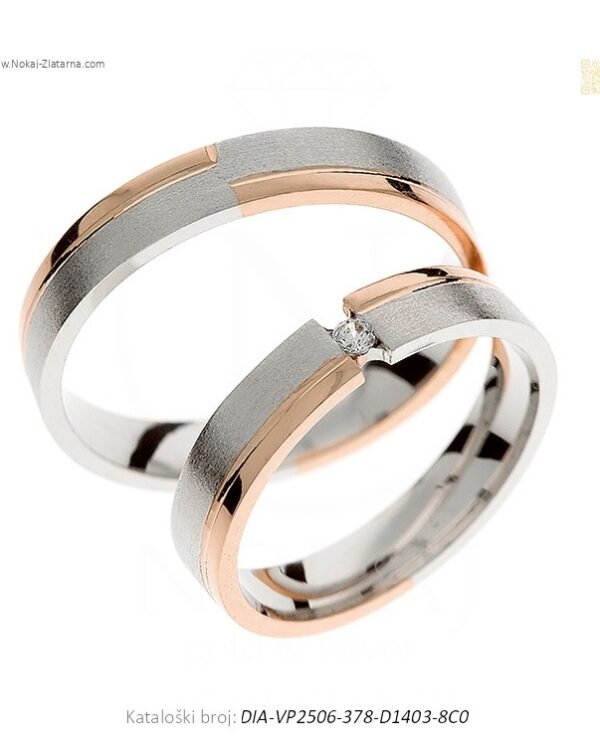VJENČANO PRSTENJE DUOHARMONIJA – UMJETNIČKI SUŽIVOT DVOJE (S DIJAMANTOM)