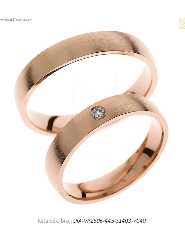 VJENČANO PRSTENJE SOLOLINIJA – MINIMALIZAM ZA SVAKI DAN (S DIJAMANTOM)