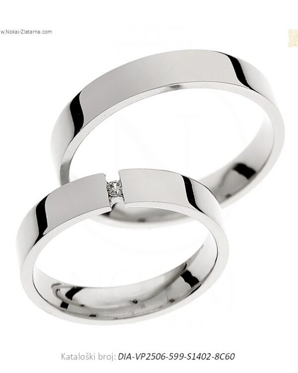 VJENČANO PRSTENJE SOLOLINIJA – ODA SUPTILNOSTI I GLATKOJ FORMI (S DIJAMANTOM)