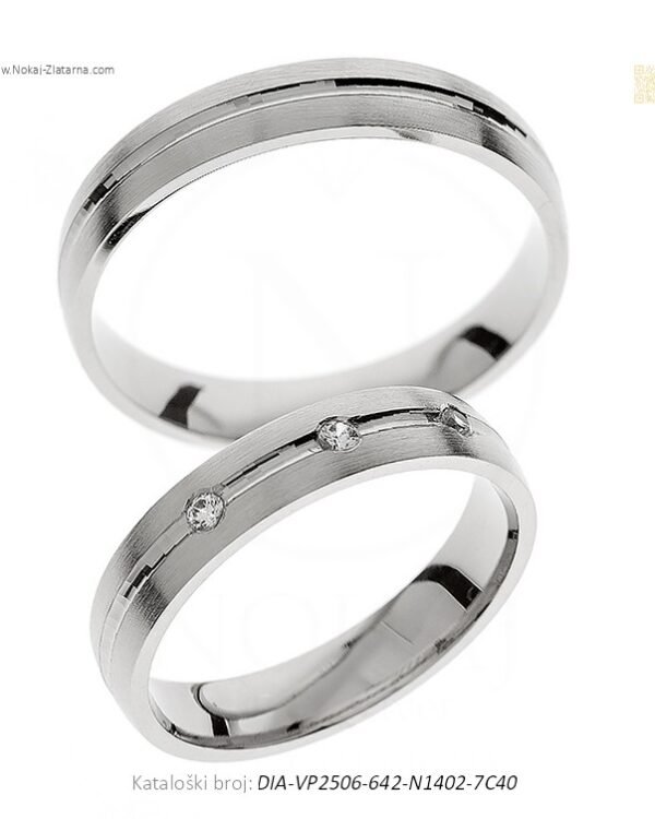 VJENČANO PRSTENJE – DODIR KOJI SPOJA DUŠE OZNAČAVA (S DIJAMANTOM)
