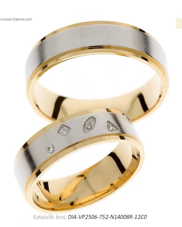 VJENČANO PRSTENJE – PROFINJENA ESTETIKA (S DIJAMANTIMA)