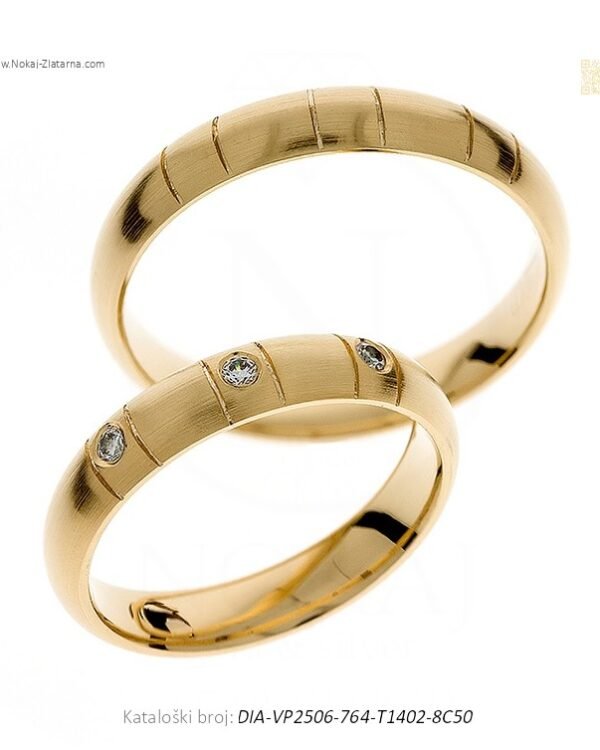 VJENČANO PRSTENJE TRIO – TROJEDINSTVO STILA, LJUBAVI I TRADICIJE. (S DIJAMANTIMA)