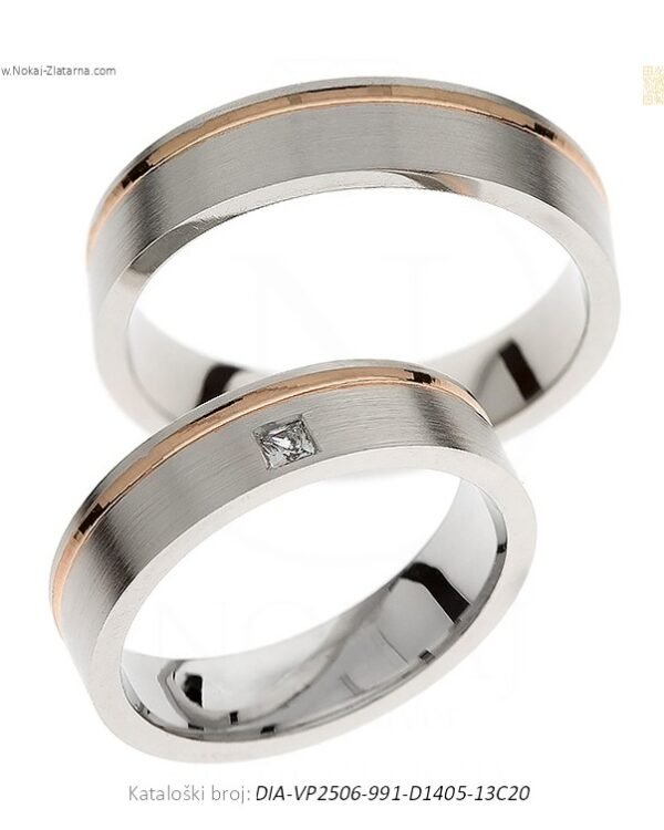 VJENČANO PRSTENJE DUOHARMONIJA – DIZAJN KOJI OBJEDINJUJE DVIJE IDEJE (S DIJAMANTOM)
